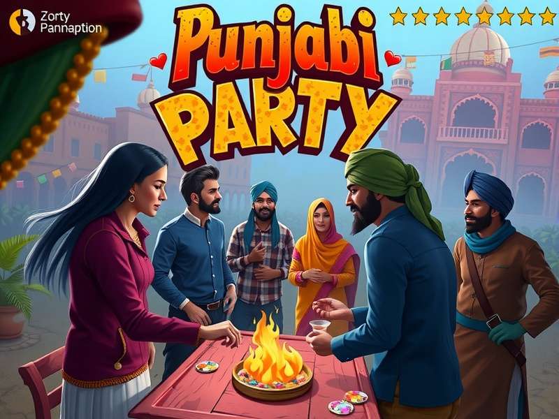 Punjabi Party multiplayer gameplay showing social features
